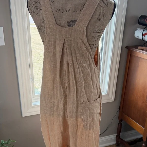 Free People Tan Wide Leg Jumpsuit - Picture 8 of 11